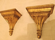 Pair wooden carved for sale  ROWLEY REGIS