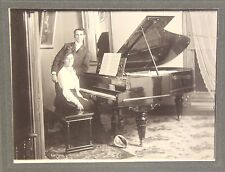 Usado, Fotografias de gabinete 2 Lg de um homem e uma mulher - piano de cauda, máquina de escrever c1900 Denver comprar usado  Enviando para Brazil