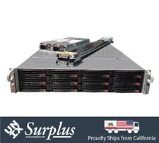 TRUNAS Server 2U 12 Bay SUPERMICRO X10DRU-i+ 2x E5-2676 V3 128GB RAM 2x PSU comprar usado  Enviando para Brazil