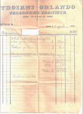 1932 fattura troiani usato  Roma