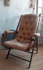 Antique campaign chair for sale  SUDBURY