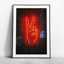 Modern neon hand for sale  UK
