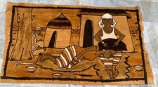 Tapeçaria feita à mão de pano de lama, tapeçaria grande, tapeçaria de pintura africana Batik, 3x5 pés comprar usado  Enviando para Brazil