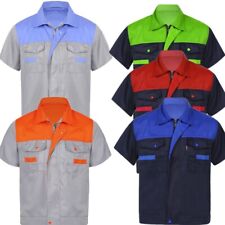 Usado, Camisa de trabalho masculina uniforme técnico mecânico automático manga curta camiseta industrial comprar usado  Enviando para Brazil