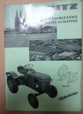 Deutz tractor manual d'occasion  Expédié en Belgium