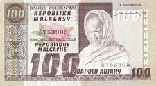 Madagascar 100 francs usato  Bozen