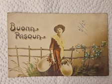 Cartolina buona pasqua usato  Bologna