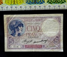 Billet banque 5 d'occasion  Esbly