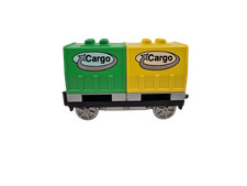 Używany, Lego® Duplo Wagon kolejowy POCIĄG 4x8 Intelli-Function Towar Cargo ŻÓŁTY ZIELONY DO na sprzedaż Używany, Lego® Duplo Wagon kolejowy POCIĄG 4x8 Intelli-Function Towar Cargo ŻÓŁTY ZIELONY DO na sprzedaż  Wysyłka do Poland