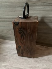 Handmade wooden doorstop for sale  MANSFIELD