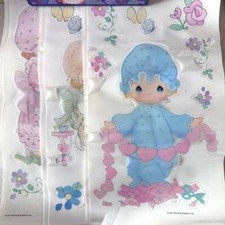 Lote de 11 Hojas Precious Moments Jumbo Bebé Autoadhesivo Calcomanías Decoraciones de Pared segunda mano  Embacar hacia Mexico