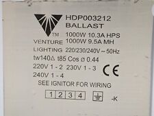 Ballast 1000w parma for sale  DRIFFIELD