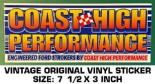 COAST HIGH PERFORMANCE FORD STROCKERS - ADESIVO DECALQUE VINIL ORIGINAL VINTAGE comprar usado  Enviando para Brazil