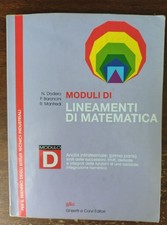 Moduli lineamenti matematica. usato  Mascali