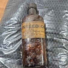Linseed oil bottle for sale  SHEFFIELD