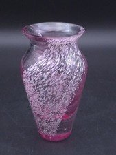 Caithness pink vase for sale  LONDON