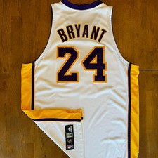 Usado, Camiseta branca Adidas autêntica usada Kobe Bryant Los Angeles Lakers tamanho 48 comprar usado  Enviando para Brazil