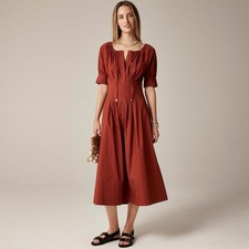 J. Camisa-vestido feminino Crew cintura apertada tamanho 20 cor vermelha comprar usado  Enviando para Brazil