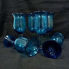 Blue coloured glass for sale  ROMFORD
