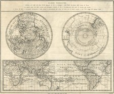 Mapa antigo "Globo Terrestre" (Mapa Mundial de Projeção Polar) Amati - Tola, 1793 comprar usado  Enviando para Brazil