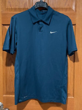 NIKE DRI-FIT Colección Tiger Woods Para Hombres M Azul Manga Corta Golf Polo Usado en Excelente Condición segunda mano  Embacar hacia Argentina