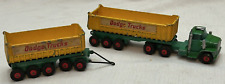 Vintage Matchbox Lesney K-16 King Size Dodge Tractor + Reboques basculantes duplos comprar usado  Enviando para Brazil