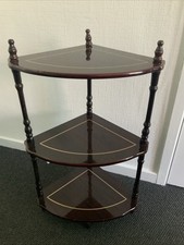 Corner shelves mahogany for sale  NOTTINGHAM