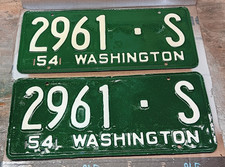 Vintage washington license for sale  Shelton