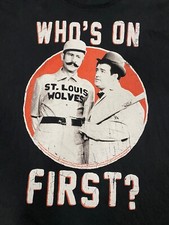 Abbot & Costello "Who's On First?" Camiseta Vintage St. Louis Wolves - GG comprar usado  Enviando para Brazil