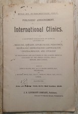 Palestras trimestrais de ciências médicas e cirurgia de clínicas internacionais de 1891 comprar usado  Enviando para Brazil