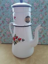 Cafetiere enamel floral for sale  STOURBRIDGE