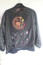 Jaqueta Dragon Jinmandu Japonesa Vintage Preta Kimono Robe Chinesa XXL comprar usado  Enviando para Brazil