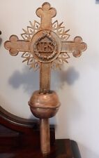 Antica croce processionale usato  Santo Stefano di Camastra