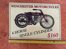 Usado, Motocicletas Winchester 6hp - US$ 160 NOVA PLACA DE METAL: 9x12" comprar usado Usado, Motocicletas Winchester 6hp - US$ 160 NOVA PLACA DE METAL: 9x12" comprar usado  Enviando para Brazil
