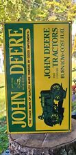 Placa de porcelana John Deere vintage implementos agrícolas trator arado  comprar usado  Enviando para Brazil
