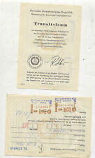 Ddr transitvisum stempel gebraucht kaufen  Deutschland