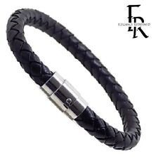 Mens leather wristband for sale  CHATHAM