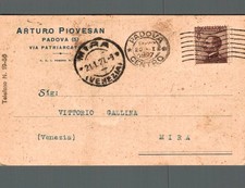 Padova cartolina commerciale usato  Asti