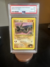 ✨ PSA 10 GEM ESTADO PERFEITO ✨ 2000 Pokémon Gym Heroes #69 Brock's Onix  comprar usado  Enviando para Brazil