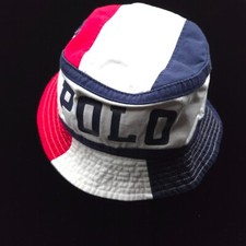 NOVO! CHAPÉU POLO RALPH LAUREN BALDE L/XL BRANCO AZUL VERMELHO COLORBLOCK LISTRA EUA PÔNEI comprar usado  Enviando para Brazil
