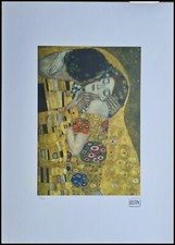 GUSTAV KLIMT * The Kiss * 70 x 50 cm * signed lithograph * limited # 65/200, usado comprar usado  Enviando para Brazil