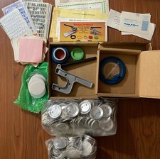 Crachá vintage A Minit fabricante de botões - Pressione e cortador circular manual, usado comprar usado  Enviando para Brazil