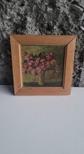Tableau floral peinture d'occasion  Albertville