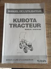 Livret utilisation kubota d'occasion  Les Bordes