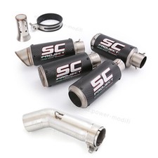 Silenciador de carbono 51 mm tubo médio sistema de exaustão Suzuki GSXR750 GSXR600 2011-2025 comprar usado  Enviando para Brazil