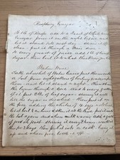 Receita manuscrita do século XIX para vinagre de framboesa, vinho bálsamo, bolo esponja e pães comprar usado  Enviando para Brazil