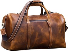Komalc leather duffel for sale  SALFORD