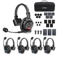 Sistema de fone de ouvido interfone sem fio SYNCO XTALK X5 2.4GHz full duplex 350M/1148 pés, usado comprar usado  Enviando para Brazil