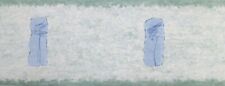 Papel de parede 3m 13,5cm BORDER vinil texturizado ORIENTAL verde azul ATLAS, usado comprar usado  Enviando para Brazil