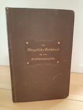Bürgerliche gesetzbuch 1896 gebraucht kaufen  Brechen
